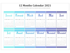 12 Months Calendar 2021 Ppt PowerPoint Presentation Model Good PDF 12 Months Calendar 2021 Ppt PowerPoint Presentation Model Good PDF