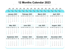12 Months Calendar 2023 Ppt PowerPoint Presentation File Background Designs PDF 12 Months Calendar 2023 Ppt PowerPoint Presentation File Background Designs PDF