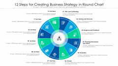 12 Steps For Creating Business Strategy In Round Chart Ppt Infographics Guide PDF 12 Steps For Creating Business Strategy In Round Chart Ppt Infographics Guide PDF
