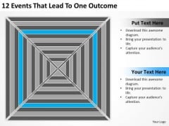 12 Events That Lead To One Outcome Ppt Nonprofit Business Plan Template PowerPoint Slides 12 Events That Lead To One Outcome Ppt Nonprofit Business Plan Template PowerPoint Slides