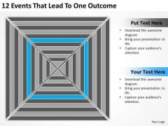 12 Events That Lead To One Outcome Ppt Sample Business Plan Template PowerPoint Slides 12 Events That Lead To One Outcome Ppt Sample Business Plan Template PowerPoint Slides