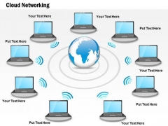 1 Cloud Networking Shown By Globe And Computer Connected Over Wireless Ppt Slide 1 Cloud Networking Shown By Globe And Computer Connected Over Wireless Ppt Slide