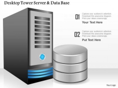 1 Desktop Tower Server And Database By The Side Showing Compute And Storage Ppt Slides 1 Desktop Tower Server And Database By The Side Showing Compute And Storage Ppt Slides