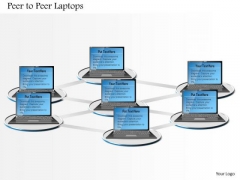 1 Peer To Peer Laptops Connected In A Networked Mesh Showing Social Interconnected Grid Ppt Slides