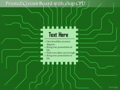 1 Printed Circuit Board Pcb With Chip Cpu Microprocessor With Connections For Eda Ppt Slides 1 Printed Circuit Board Pcb With Chip Cpu Microprocessor With Connections For Eda Ppt Slides
