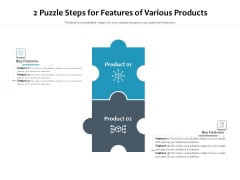2 Puzzle Steps For Features Of Various Products Ppt PowerPoint Presentation Styles Graphic Images PDF 2 Puzzle Steps For Features Of Various Products Ppt PowerPoint Presentation Styles Graphic Images PDF