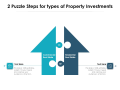 2 Puzzle Steps For Types Of Property Investments Ppt PowerPoint Presentation Outline Good PDF 2 Puzzle Steps For Types Of Property Investments Ppt PowerPoint Presentation Outline Good PDF