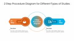2 Step Procedure Diagram For Different Types Of Studies Ppt PowerPoint Presentation Gallery Ideas PDF 2 Step Procedure Diagram For Different Types Of Studies Ppt PowerPoint Presentation Gallery Ideas PDF