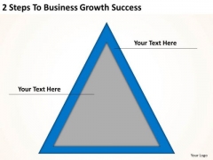2 Steps To Business Growth Success Ppt Online Plans PowerPoint Templates