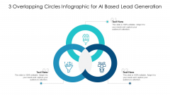 3 Overlapping Circles Infographic For AI Based Lead Generation Ppt PowerPoint Presentation Gallery Portfolio PDF