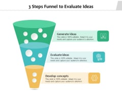 3 Steps Funnel To Evaluate Ideas Ppt PowerPoint Presentation File Picture PDF 3 Steps Funnel To Evaluate Ideas Ppt PowerPoint Presentation File Picture PDF