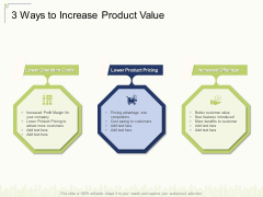 3 Ways To Increase Product Value Ppt Model Topics PDF 3 Ways To Increase Product Value Ppt Model Topics PDF