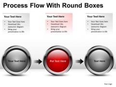 3 Stage Process Flow With Circles PowerPoint Slides And Ppt Diagram Templates