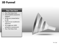 3 Step Conversion Funnel PowerPoint Slides