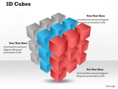 3d Cubes PowerPoint Presentation Template