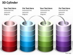3d Cylinder Shapes PowerPoint Presentation Template 3d Cylinder Shapes PowerPoint Presentation Template