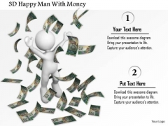 3d Happy Man With Money PowerPoint Templates