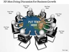 3d Man Doing Discussion For Business Growth