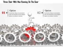 3d Man On Silver Gears PowerPoint Templates 3d Man On Silver Gears PowerPoint Templates