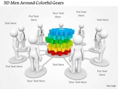 3d Men Around Colorful Gears PowerPoint Templates 3d Men Around Colorful Gears PowerPoint Templates