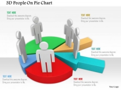 3d People On Pie Chart PowerPoint Templates