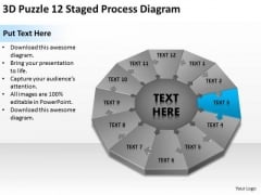 3d Puzzle 12 Staged Process Diagram Ppt Business Plan Professional Services PowerPoint Slides 3d Puzzle 12 Staged Process Diagram Ppt Business Plan Professional Services PowerPoint Slides