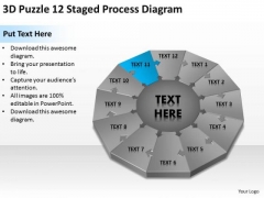 3d Puzzle 12 Staged Process Diagram Ppt Business Plan Writer PowerPoint Templates 3d Puzzle 12 Staged Process Diagram Ppt Business Plan Writer PowerPoint Templates