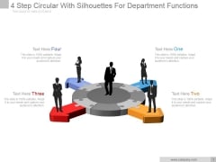 4 Step Circular With Silhouettes For Department Functions Ppt PowerPoint Presentation Guide 4 Step Circular With Silhouettes For Department Functions Ppt PowerPoint Presentation Guide
