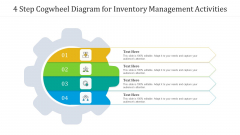 4 Step Cogwheel Diagram For Inventory Management Activities Ppt PowerPoint Presentation Gallery Brochure PDF 4 Step Cogwheel Diagram For Inventory Management Activities Ppt PowerPoint Presentation Gallery Brochure PDF