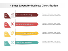 4 Steps Layout For Business Diversification Ppt PowerPoint Presentation Infographics Maker PDF 4 Steps Layout For Business Diversification Ppt PowerPoint Presentation Infographics Maker PDF
