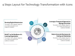 4 Steps Layout For Technology Transformation With Icons Ppt PowerPoint Presentation Professional Maker PDF 4 Steps Layout For Technology Transformation With Icons Ppt PowerPoint Presentation Professional Maker PDF