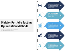 5 Major Portfolio Testing Optimization Methods Ppt PowerPoint Presentation File Samples PDF 5 Major Portfolio Testing Optimization Methods Ppt PowerPoint Presentation File Samples PDF