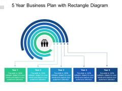 5 Year Business Plan With Rectangle Diagram Ppt PowerPoint Presentation Professional Outline