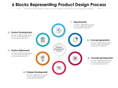 6 Blocks Representing Product Design Process Ppt PowerPoint Presentation Gallery Slides PDF 6 Blocks Representing Product Design Process Ppt PowerPoint Presentation Gallery Slides PDF