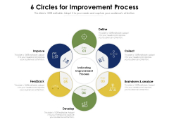 6 Circles For Improvement Process Ppt PowerPoint Presentation Gallery Maker PDF 6 Circles For Improvement Process Ppt PowerPoint Presentation Gallery Maker PDF
