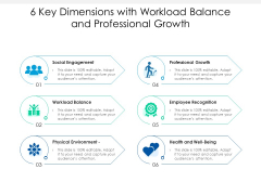 6 Key Dimensions With Workload Balance And Professional Growth Ppt PowerPoint Presentation File Summary PDF 6 Key Dimensions With Workload Balance And Professional Growth Ppt PowerPoint Presentation File Summary PDF