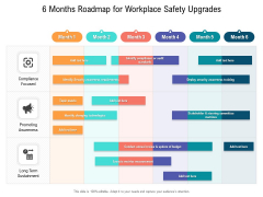 6 Months Roadmap For Workplace Safety Upgrades Brochure