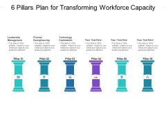 6 Pillars Plan For Transforming Workforce Capacity Ppt PowerPoint Presentation Outline Backgrounds PDF
