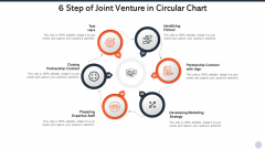 6 Step Of Joint Venture In Circular Chart Demonstration PDF