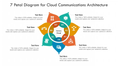 7 Petal Diagram For Cloud Communications Architecture Ppt PowerPoint Presentation Gallery Picture PDF