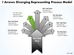 7 Arrows Diverging Representing Process Model Pie Network PowerPoint Templates 7 Arrows Diverging Representing Process Model Pie Network PowerPoint Templates