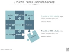 9 Puzzle Pieces Business Concept Ppt PowerPoint Presentation Graphics 9 Puzzle Pieces Business Concept Ppt PowerPoint Presentation Graphics