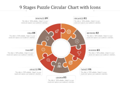 9 Stages Puzzle Circular Chart With Icons Ppt PowerPoint Presentation Model Slides PDF 9 Stages Puzzle Circular Chart With Icons Ppt PowerPoint Presentation Model Slides PDF