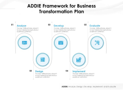 ADDIE Framework For Business Transformation Plan Ppt PowerPoint Presentation File Layouts PDF ADDIE Framework For Business Transformation Plan Ppt PowerPoint Presentation File Layouts PDF