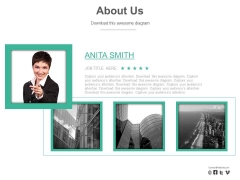 About Us Design For Corporate Profile Powerpoint Slides