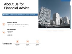 About Us For Financial Advice Ppt Powerpoint Presentation Pictures Samples About Us For Financial Advice Ppt Powerpoint Presentation Pictures Samples