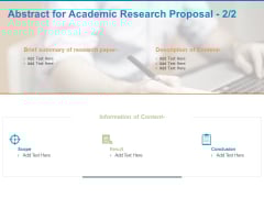 Abstract For Academic Research Proposal Content Ppt PowerPoint Presentation Show Guide Abstract For Academic Research Proposal Content Ppt PowerPoint Presentation Show Guide