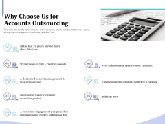 Accounting Bookkeeping Services Why Choose Us For Accounts Outsourcing Brochure PDF