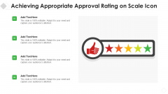 Achieving Appropriate Approval Rating On Scale Icon Clipart PDF