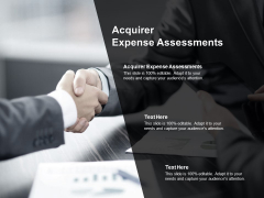 Acquirer Expense Assessments Ppt PowerPoint Presentation Layouts Samples Cpb Pdf Acquirer Expense Assessments Ppt PowerPoint Presentation Layouts Samples Cpb Pdf